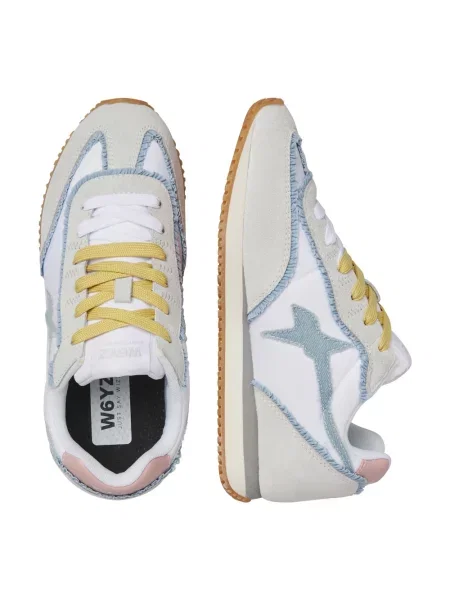 Sneakersy W6yz zamszowe białe