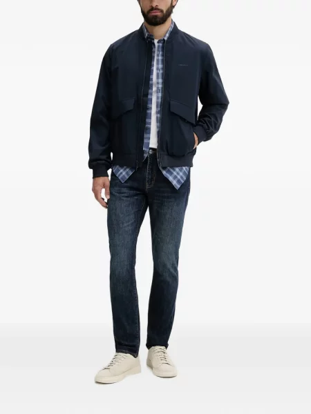 Blugi Armani Exchange cu broderie albastru