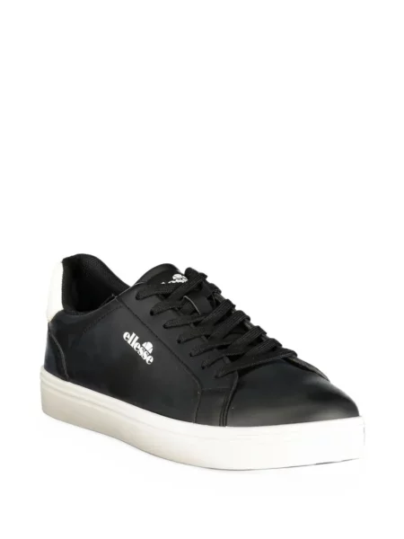 Sneakers Ellesse με κορδόνια με σχέδιο με δαντέλα μαύρο