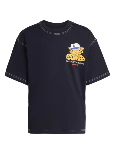 Pruhované tričko Adidas bez rukávů jersey černé