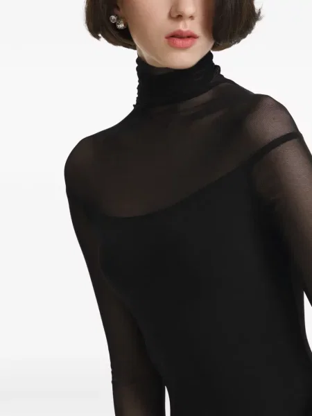 Rochie maxi 2310 Studio plasă negru