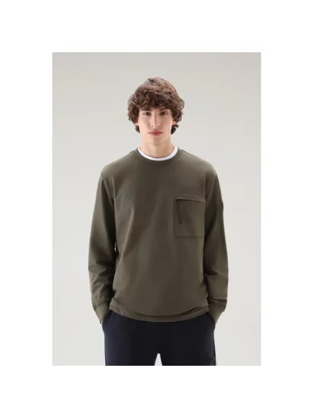 Bluza sportowa Woolrich zielona
