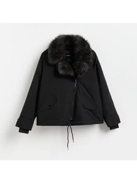 Reserved Bunda parka černý