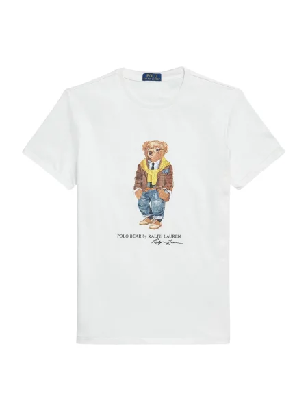 T-shirt z nadrukiem z logo Polo Ralph Lauren biała