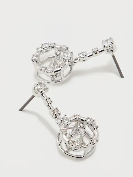 Swarovski Cercei argintiu