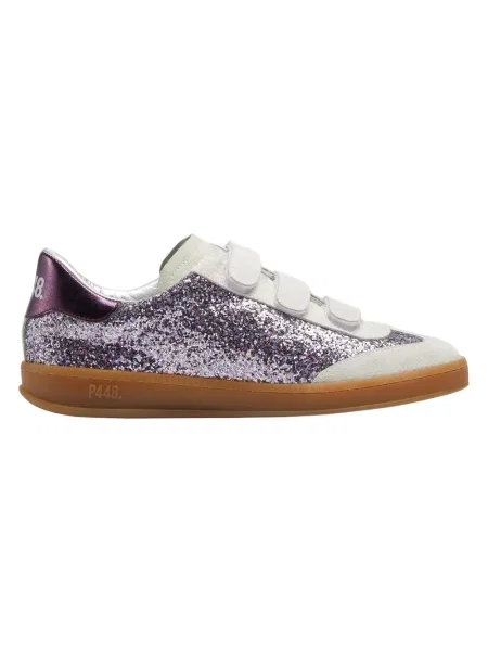 Sneakersy P448 zamszowe fioletowe