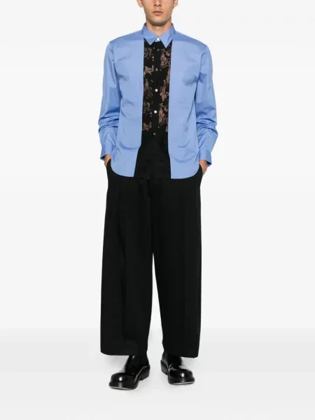 Cămașă Comme Des Garcons Homme Plus din dantelă albastru