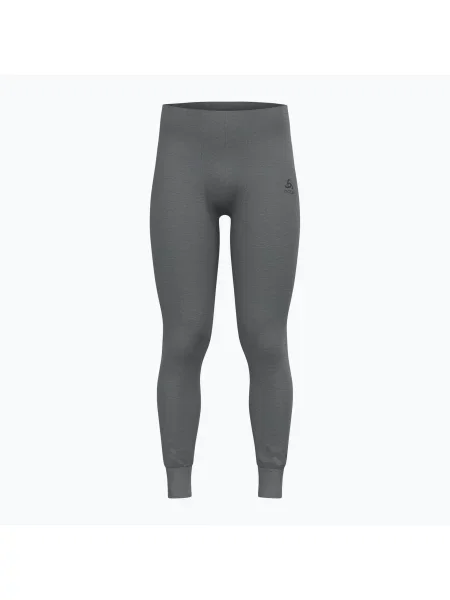 Termo kalhoty ODLO Active Warm Bl Bottom Long steel grey melange šedé