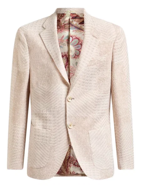 Sacou Etro cu model herringbone