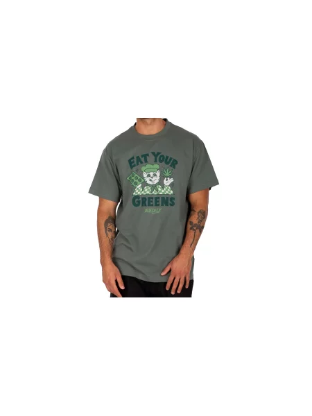 IrieDaily Eat Greens Tee Mężczyźni Koszulki IrieDaily Size: M zielony
