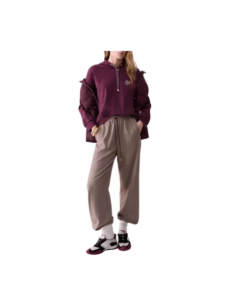 Bluza z kapturem Liu Jo z kapturem fioletowa