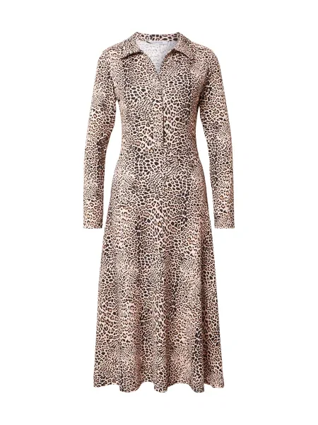 Morgan Rochie tip bluză / maro coniac / negru bej