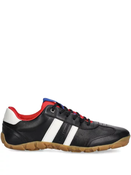 Sneakerși Wales Bonner din piele cu dungi negru