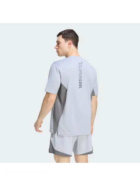 KOSZULKA TECH APPAREL COLORBLOCK szara