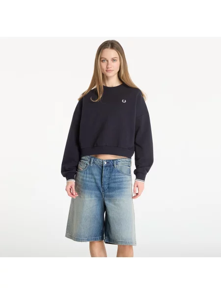 Mikina FRED PERRY Tipped Sweatshirt Navy 8