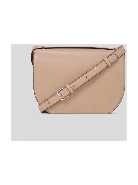 Torebka crossbody Karl Lagerfeld skórzana różowa