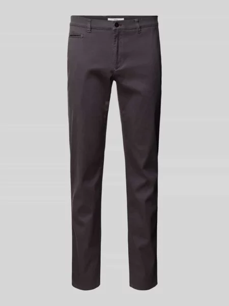 Chinosy o kroju slim fit z wpuszczanymi w stylu francuskim model ‘Fabio’ Brax