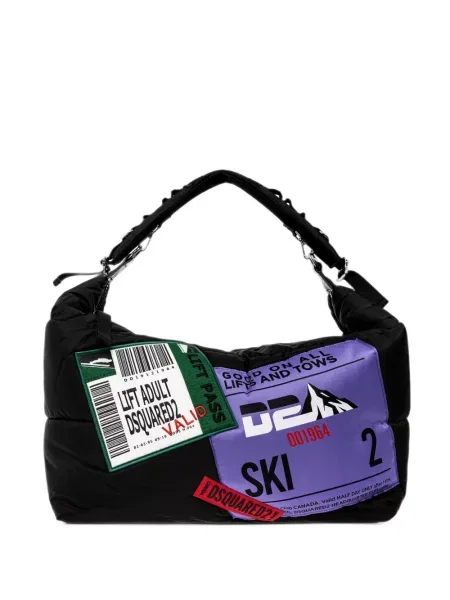 Matlasat geantă Dsquared2 negru
