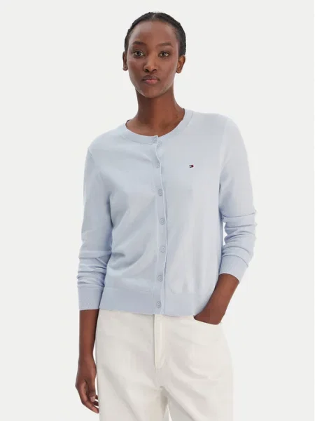 TOMMY HILFIGER Kardigan pastelno plava