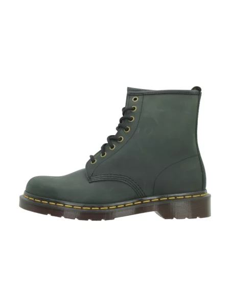 Trzewiki Dr. Martens skórzane zielone