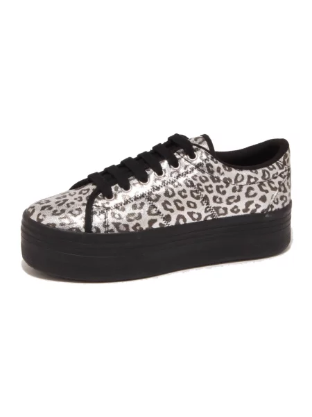 Sneakersy Jeffrey Campbell na koturnie w panterkę
