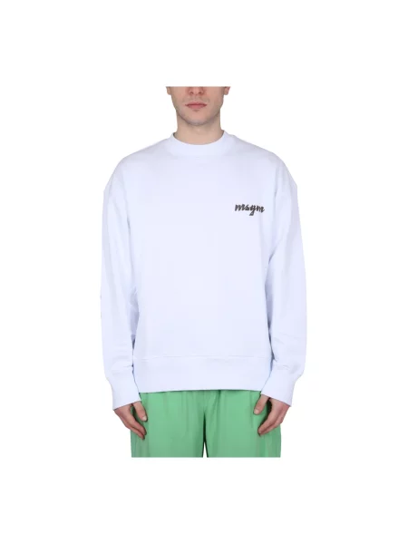 Bluza sportowa Msgm z logo biała
