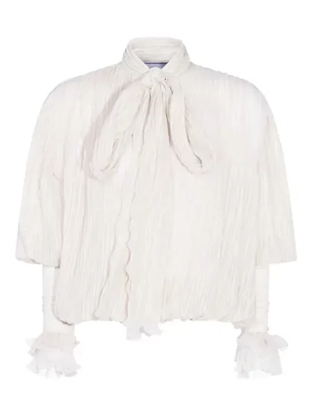 Cămașă Blumarine de mătase alb