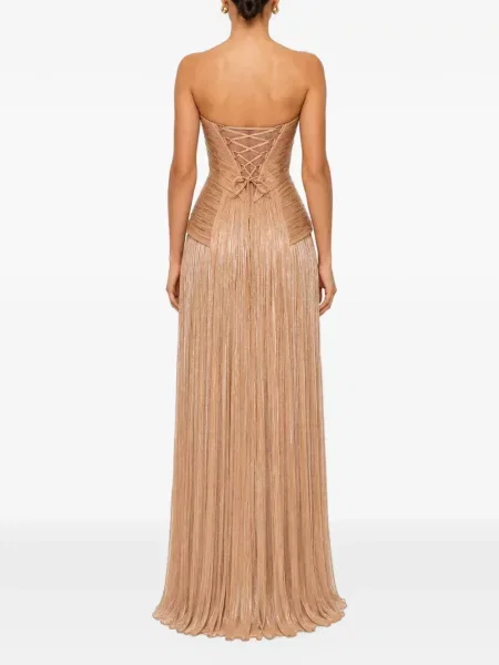 Rochie maxi V:pm Atelier cu șireturi cu volane din dantelă