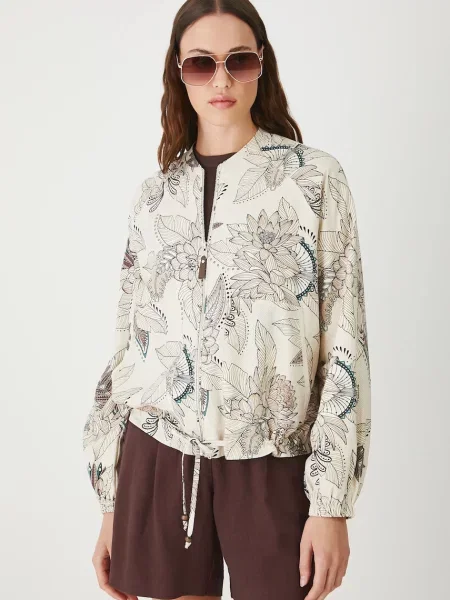 Лляна куртка-бомбер Medicine демісезонна