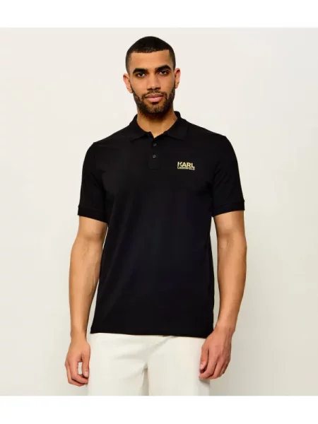 Karl Lagerfeld Tricou auriu negru