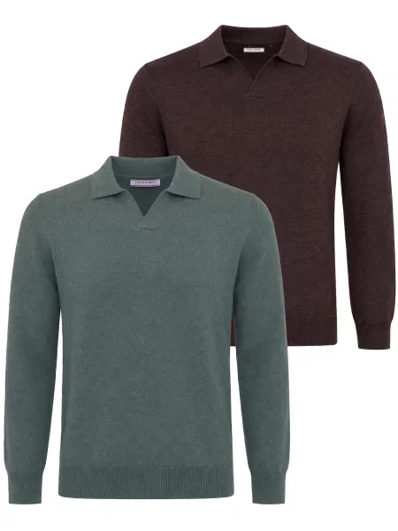 Felix Hardy Pulover maro / pin verde
