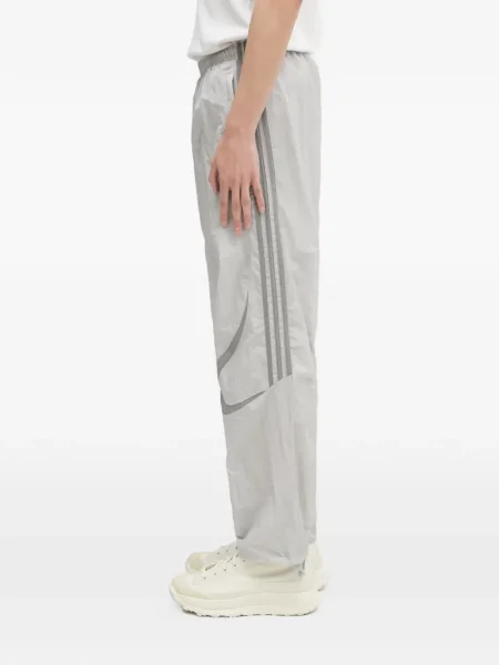 Spodnie cargo Adidas z kapturem z autografem do biegania białe