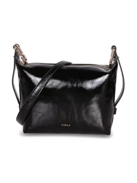 Torebka Furla skórzana retro czarna