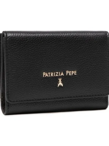 Patrizia Pepe Veľká dámska peňaženka čierna