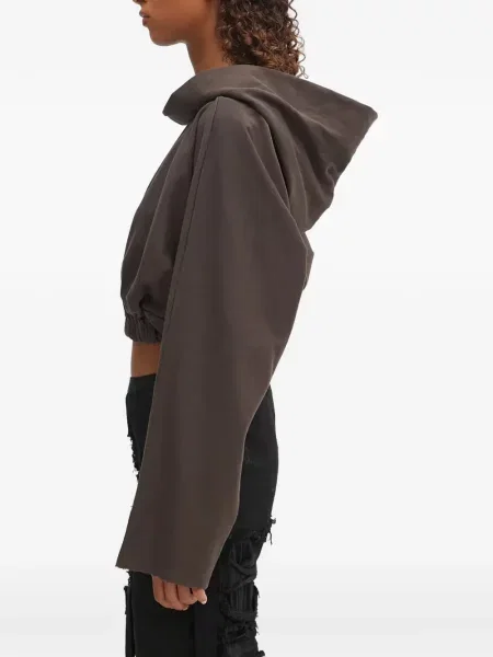 Decupat hanorac cu glugă Rick Owens Drkshdw maro