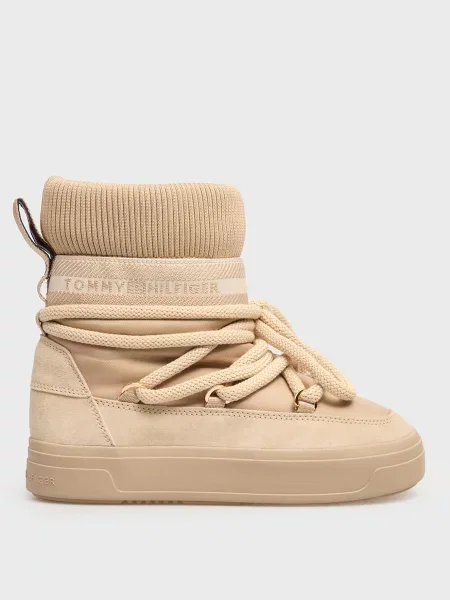 Дутики Tommy Hilfiger бежевые
