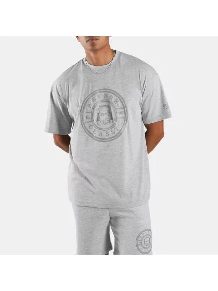 Reebok T-shirt Crest male Athletic Grey Marl Size: szara