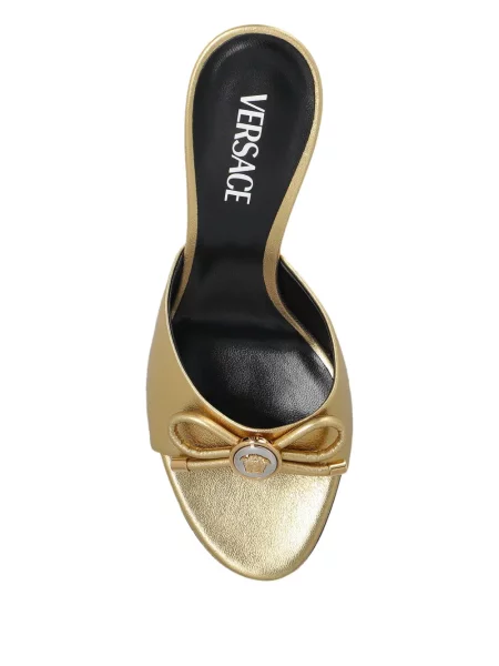 Sandale Versace cu funde galben