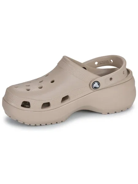Platform talpú klasszikus félcipő Crocs bézs