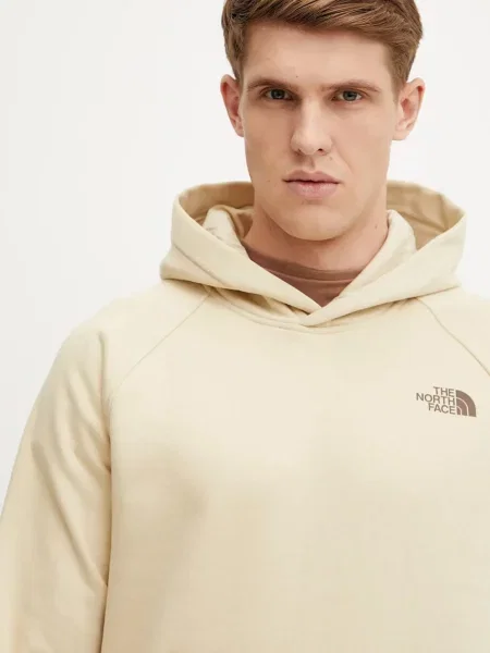 The North Face кофта з капюшоном з бавовною Raglan Redbox