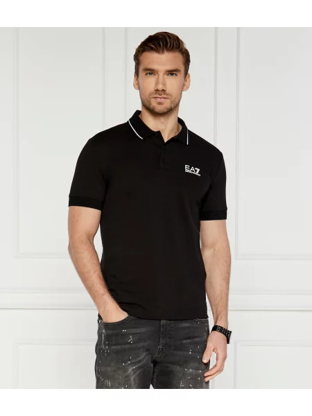 Tricou polo Ea7 negru