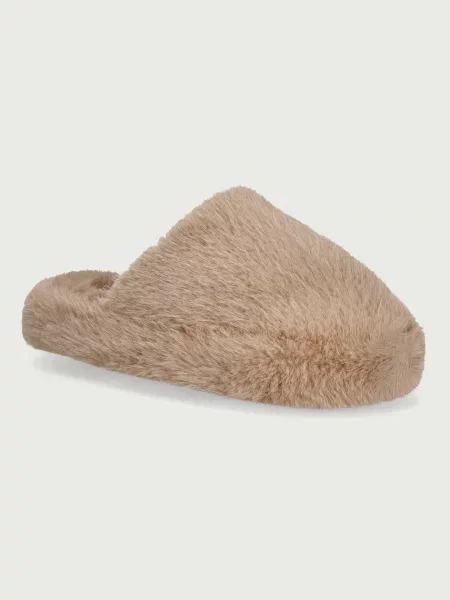Scholl pantofle s plyšovou úpravou FLUFFY MULE béžové