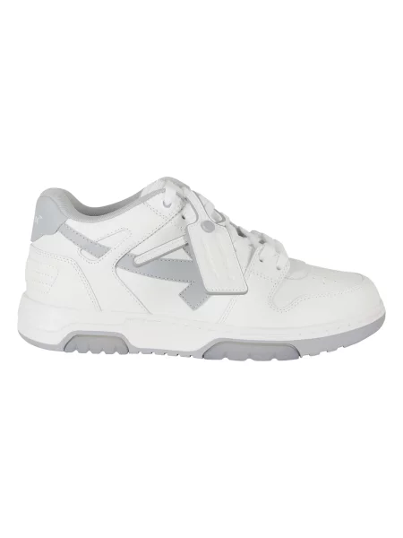 Sneakersy Off-white skórzane biznesowe białe