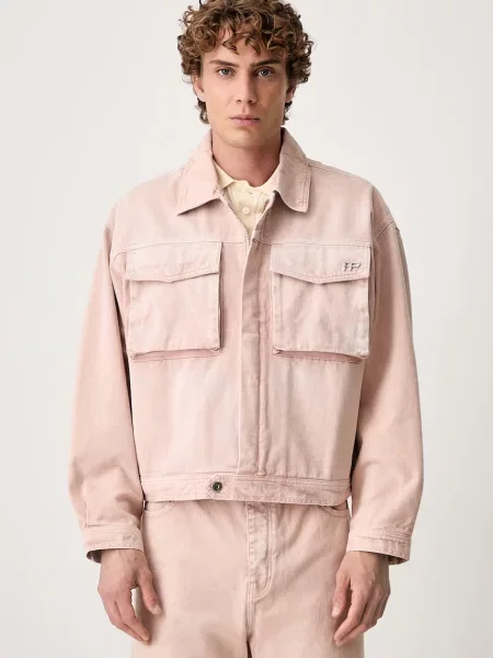 Filling Pieces jakna denim roza