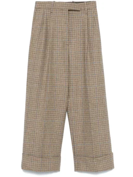 Pantaloni Thom Browne în carouri din tweed