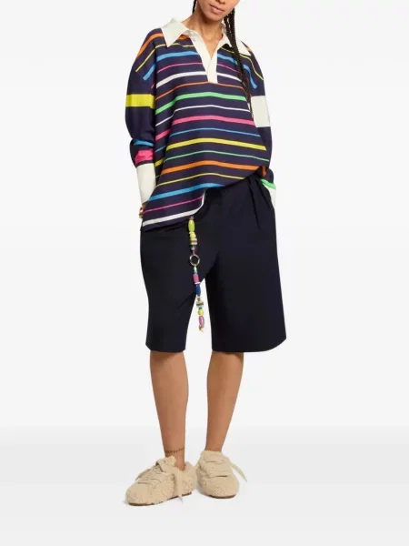 Ριγέ μακρύς polo Mira Mikati μπλε