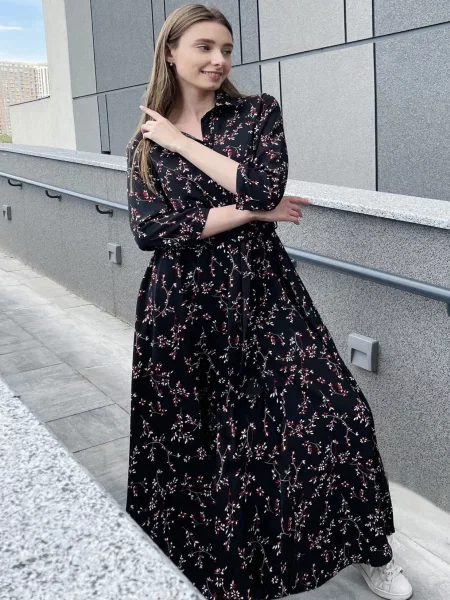 Сукня міді LadyLike чорний