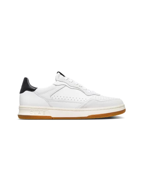 Clae Haywood White Leather Mężczyźni Buty sportowe Clae Size: biały