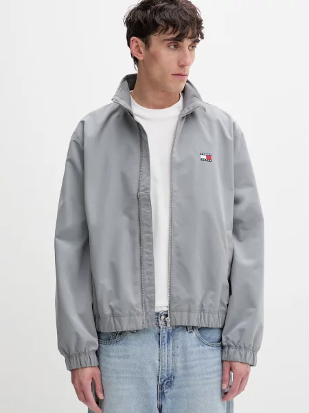 Tommy Jeans geacă de tranziție pentru bărbați gri