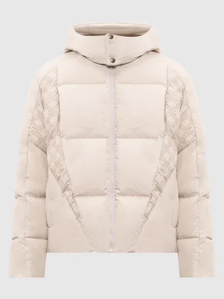 Куртка Off-white с принтом бежевая